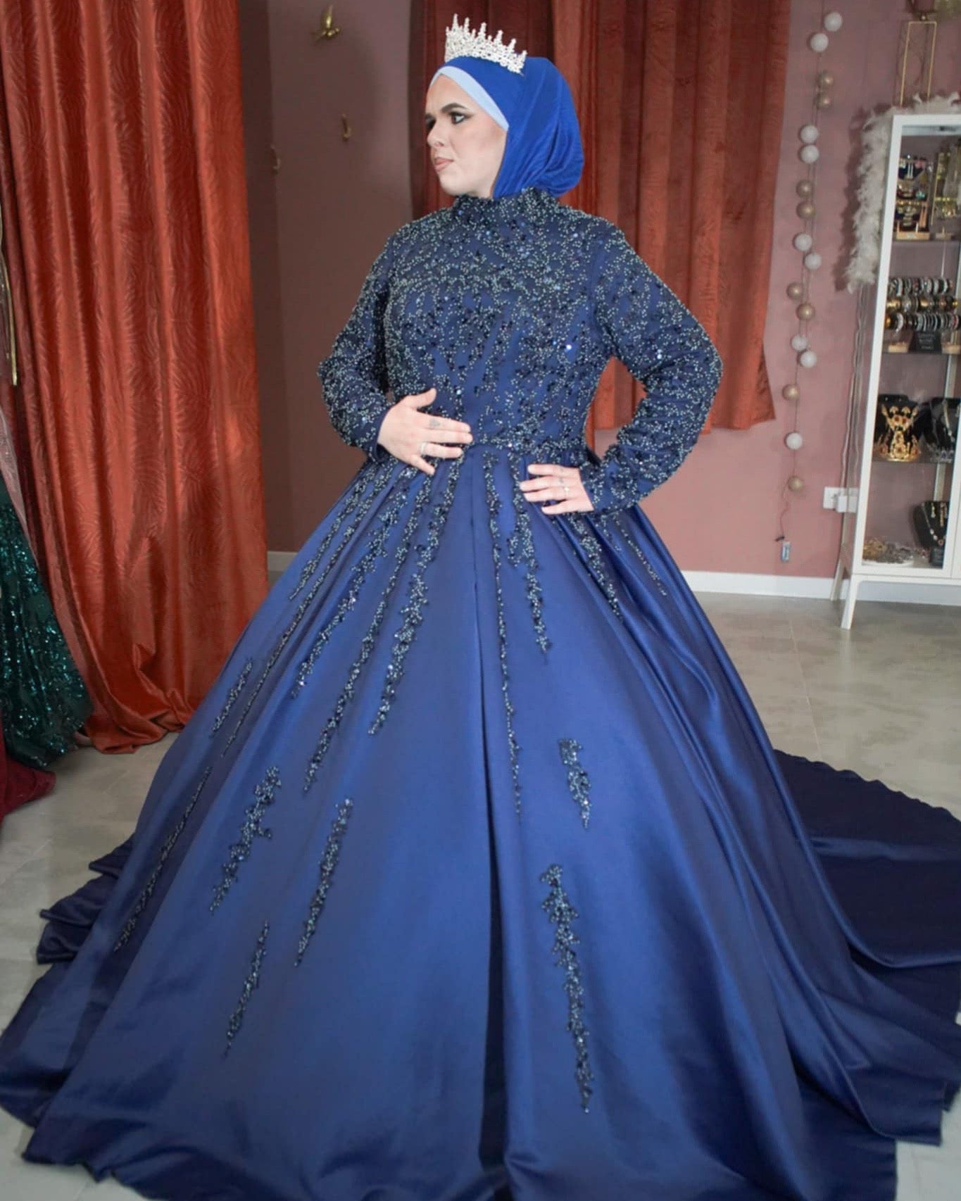 Robe princesse bleue « Elissar » – Élégance céleste