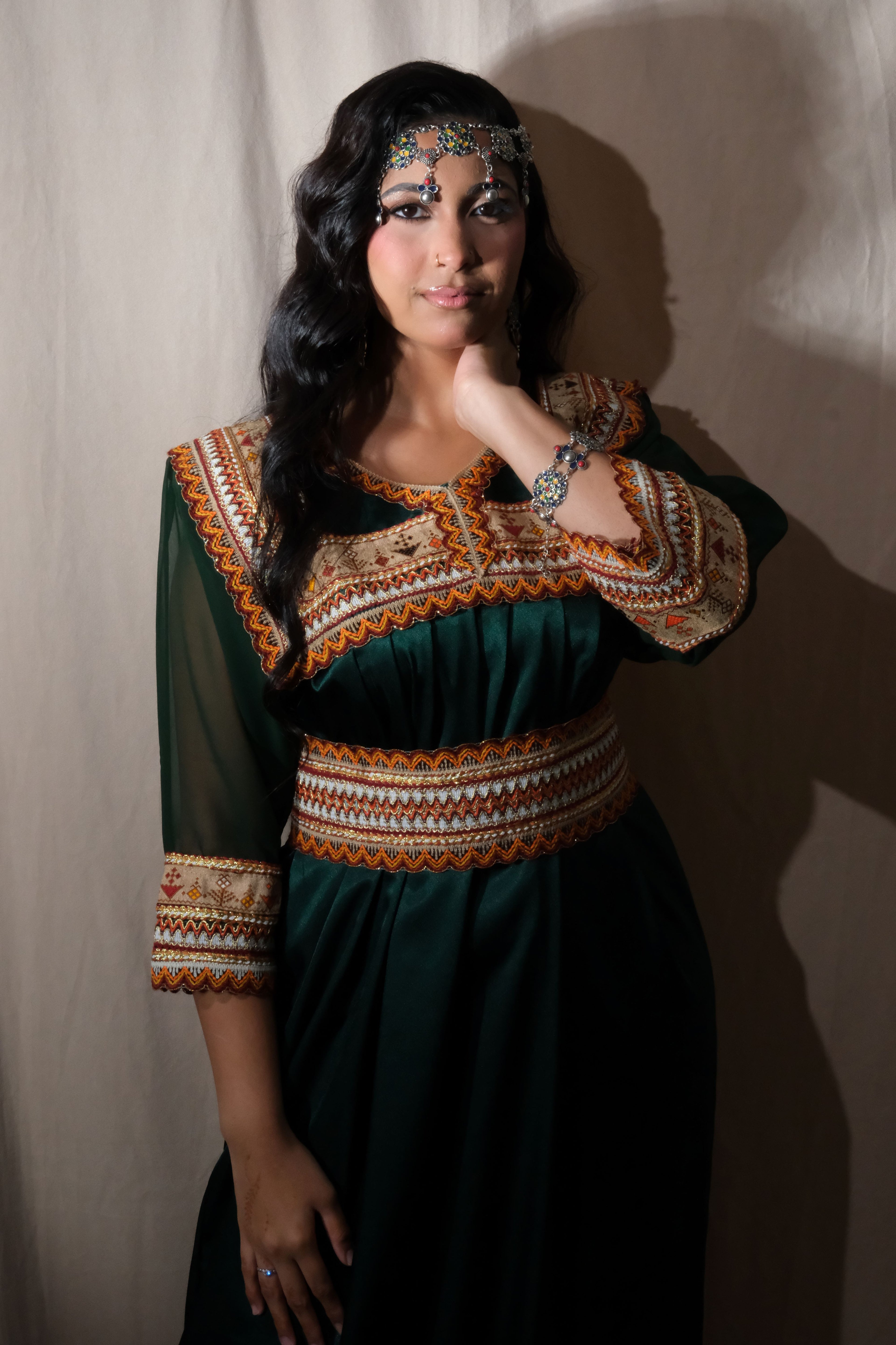 Robe Kabyle Verte « Anya »