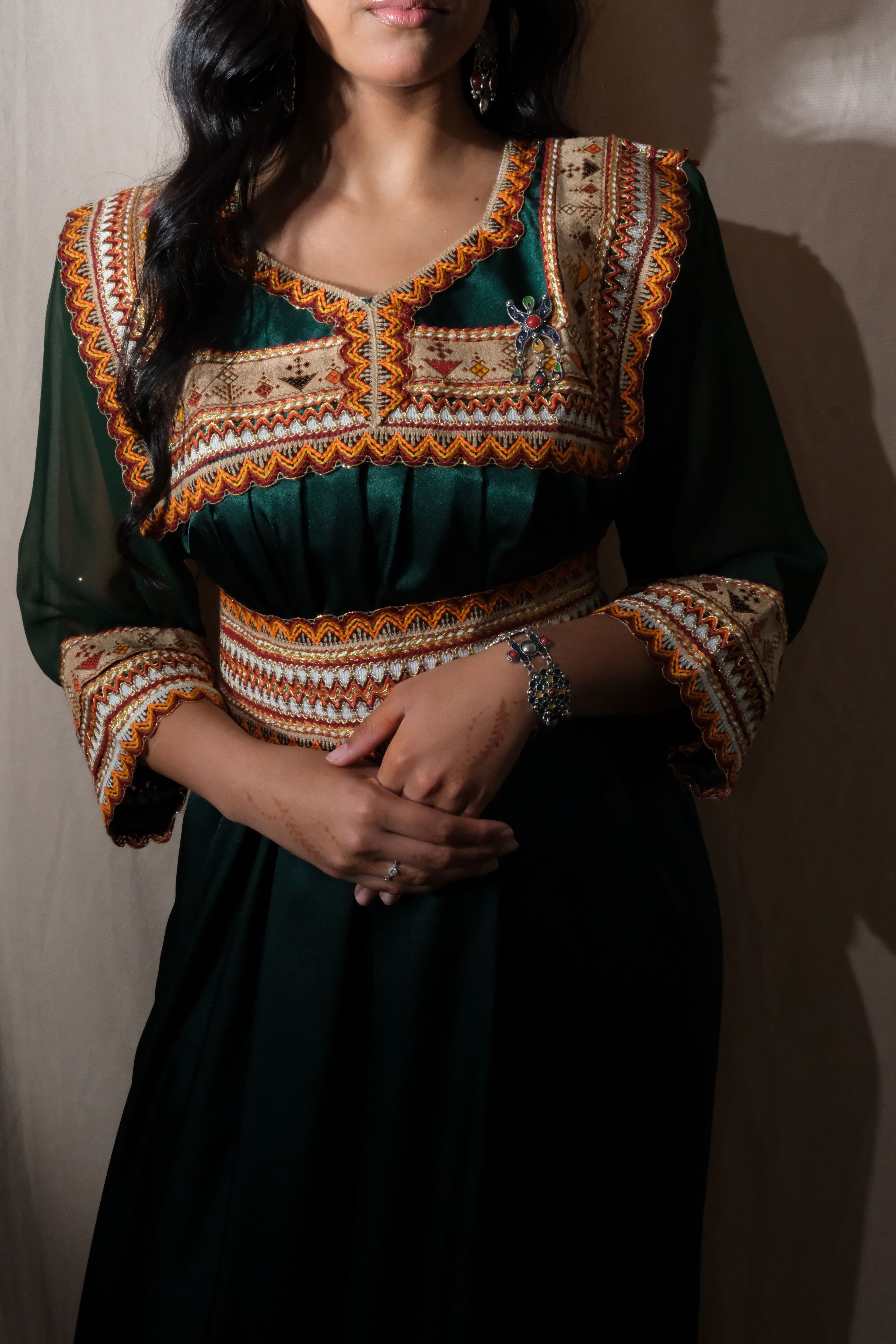 Robe Kabyle Verte « Anya »
