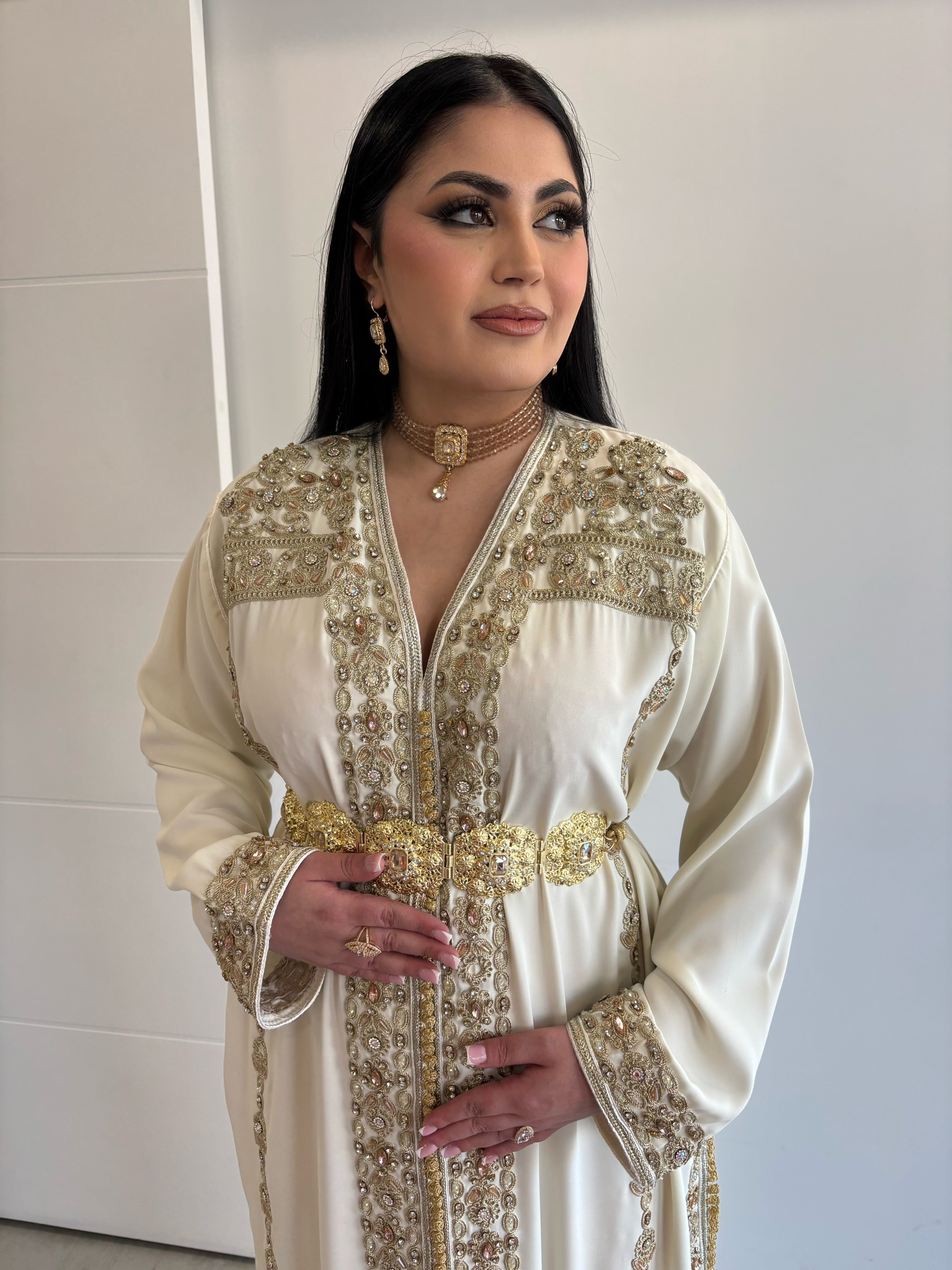 Golden hlel caftan