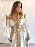 Caftan perlé blanc