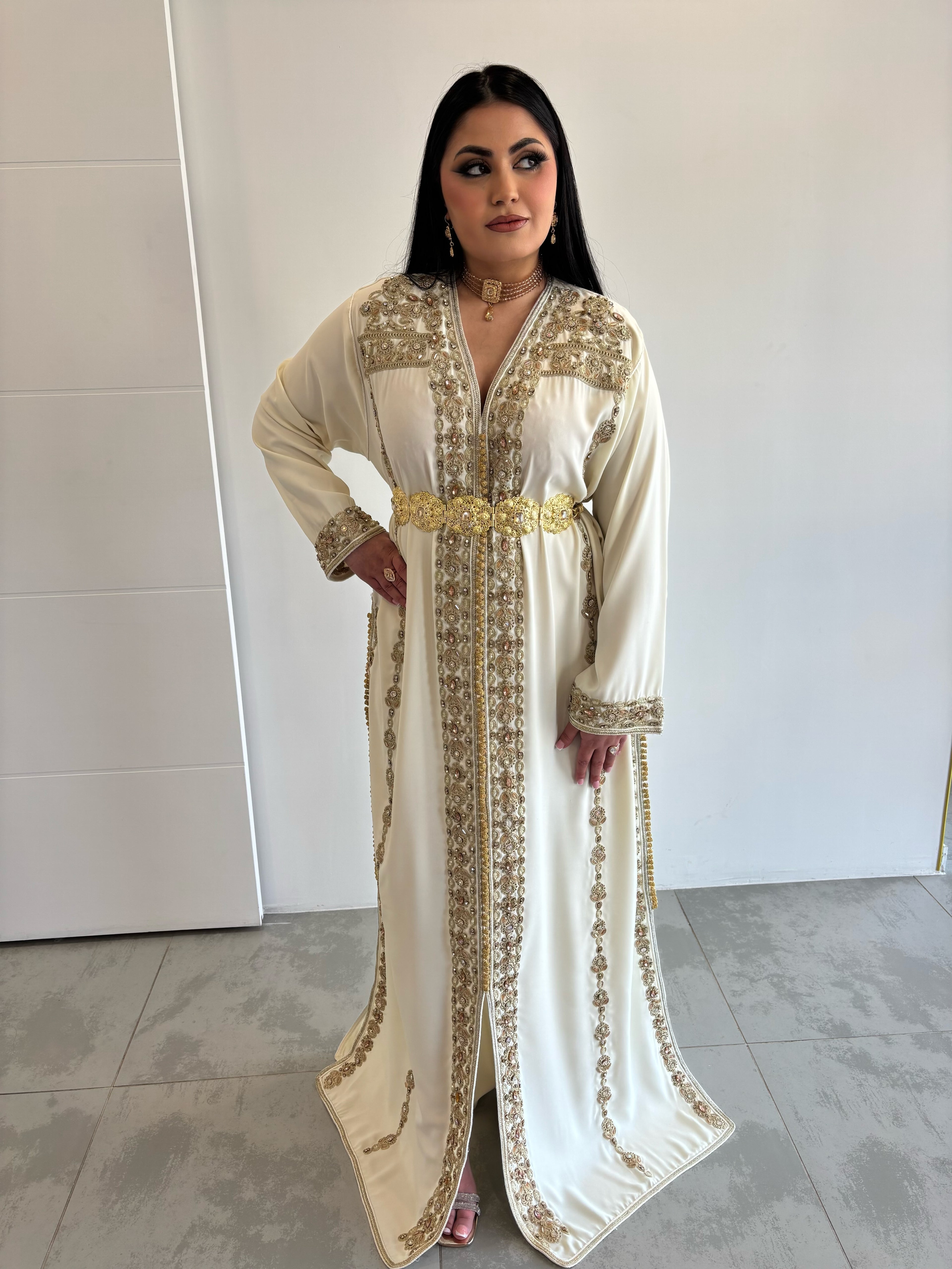 Golden hlel caftan
