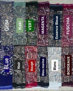 Couleurs des tissus sari