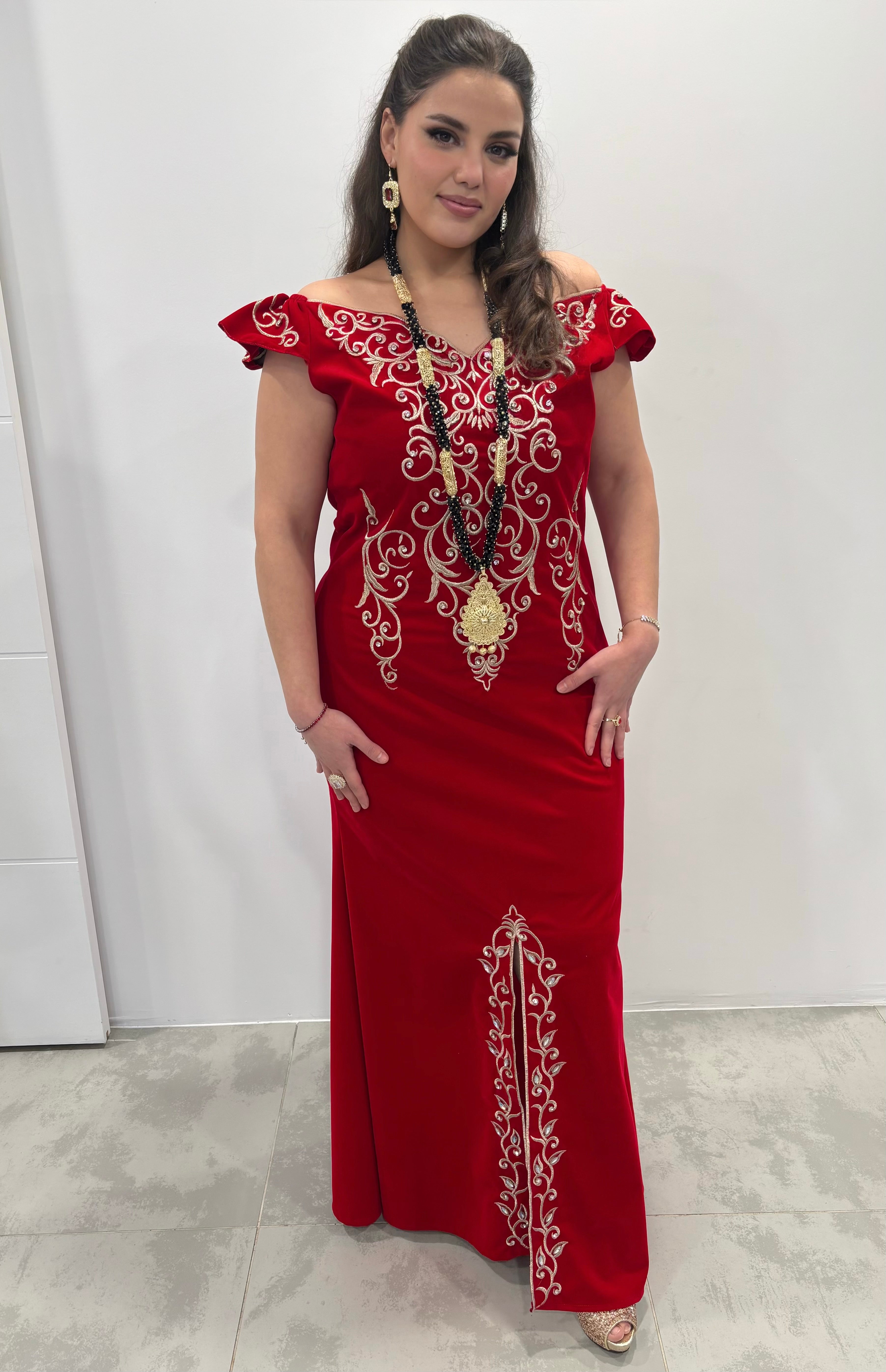 Fergani constantinois rouge — Modèle « YASMINE »