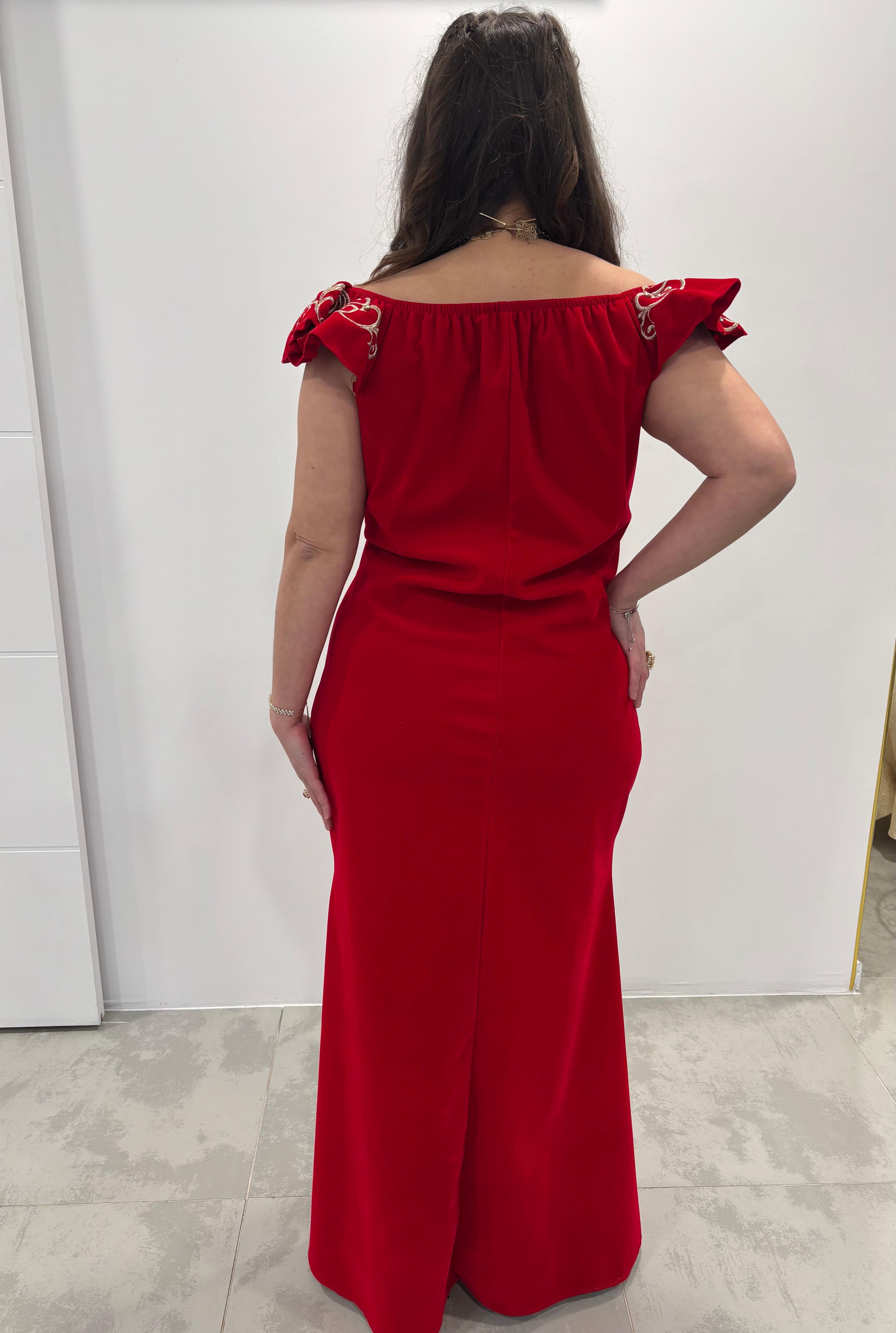 Fergani constantinois rouge — Modèle « YASMINE »