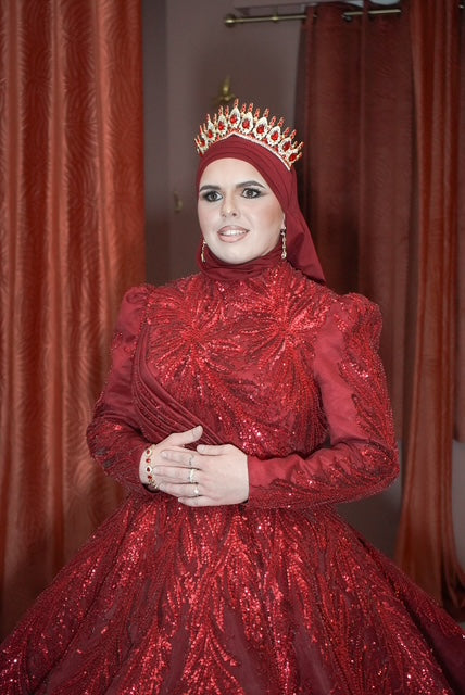 Robe Princesse rouge “Joud”