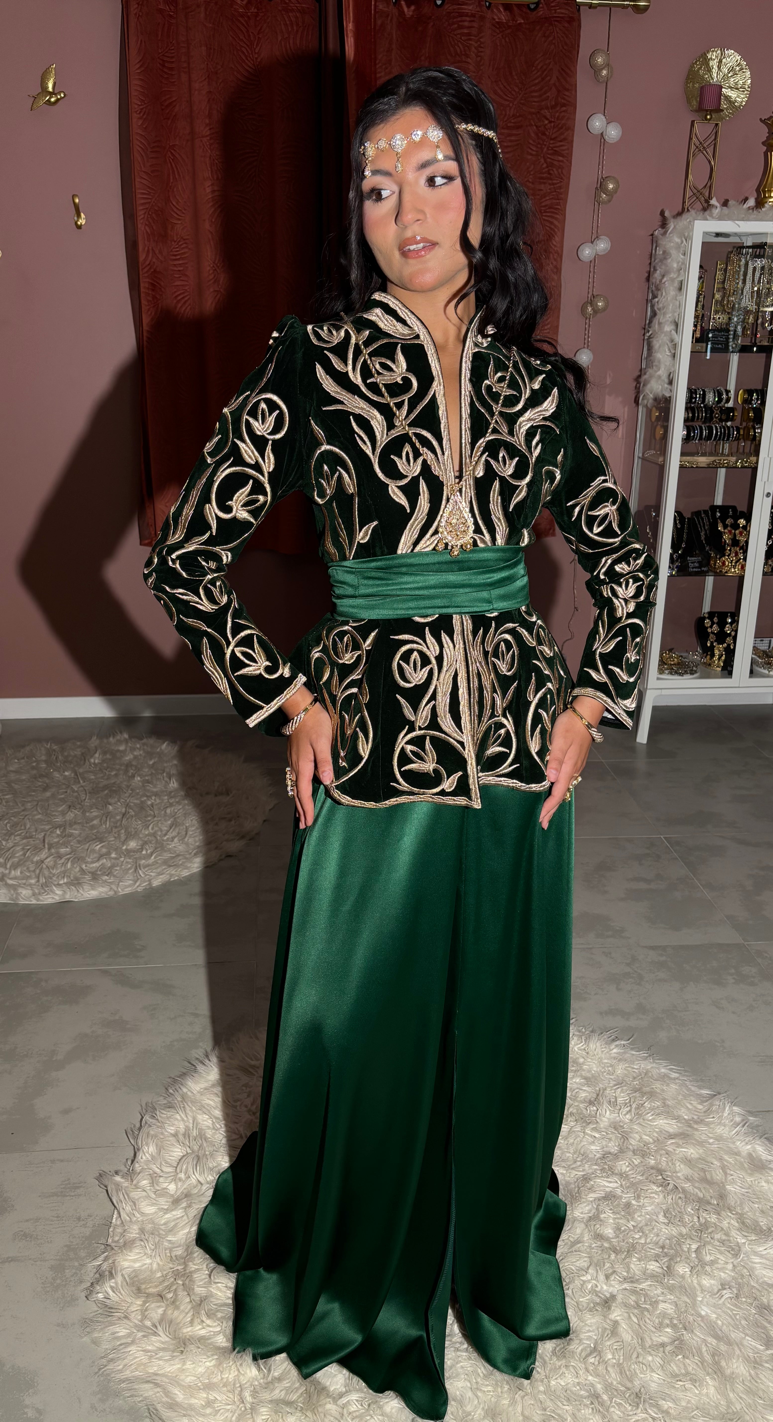 Karakou brodé jupe "Lilia"