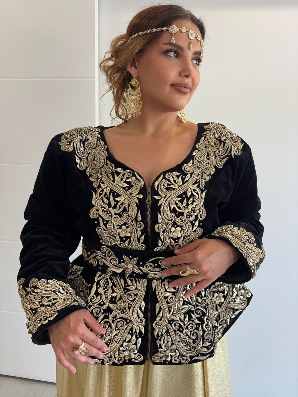 Karakou noir et argent grande taille