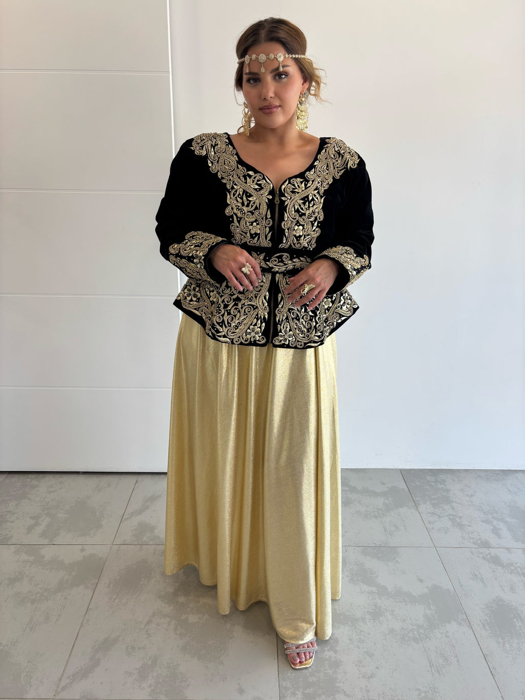Karakou noir et argent grande taille