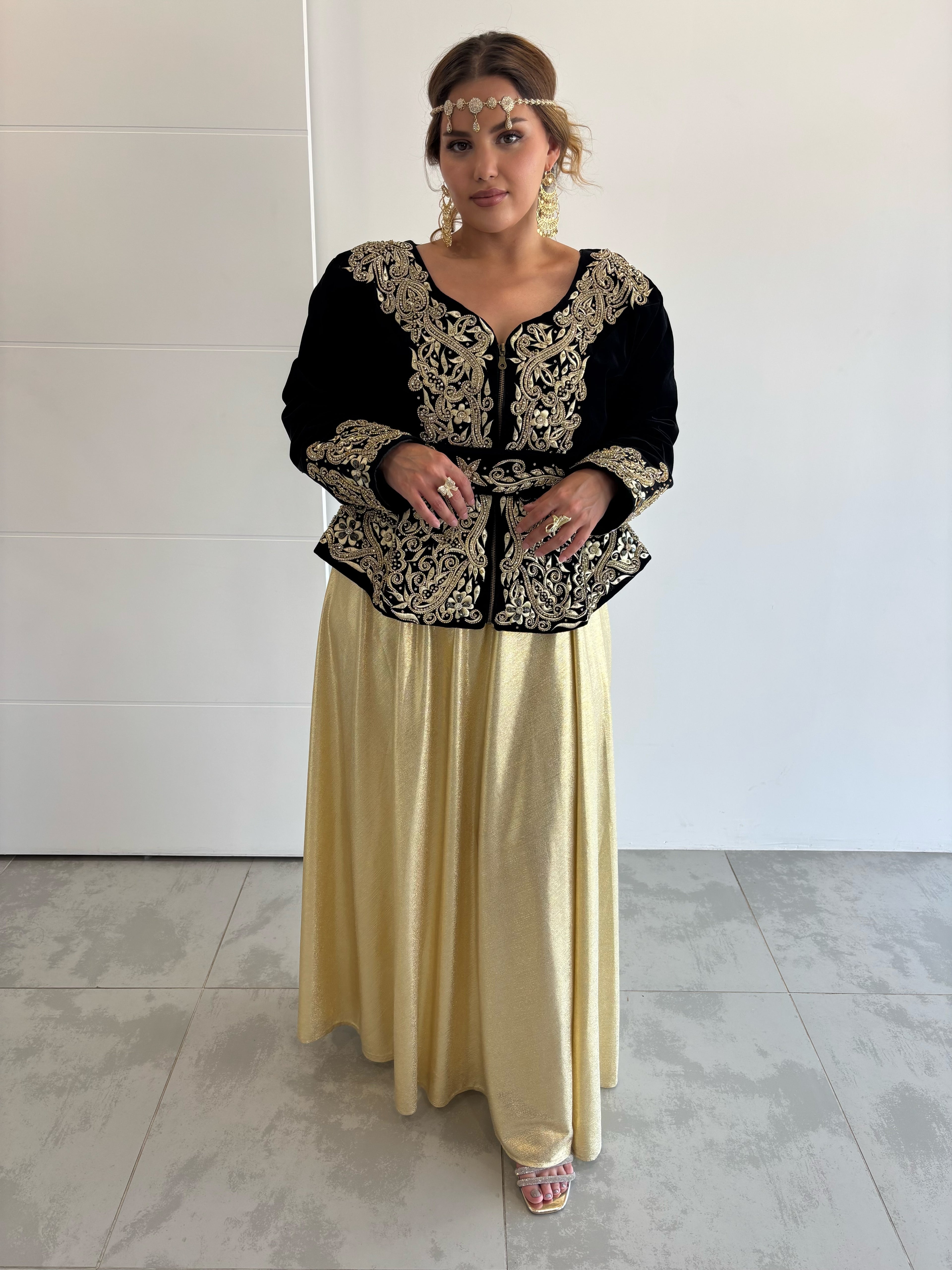 Karakou noir et argent grande taille