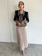 Karakou bleu et fuschia