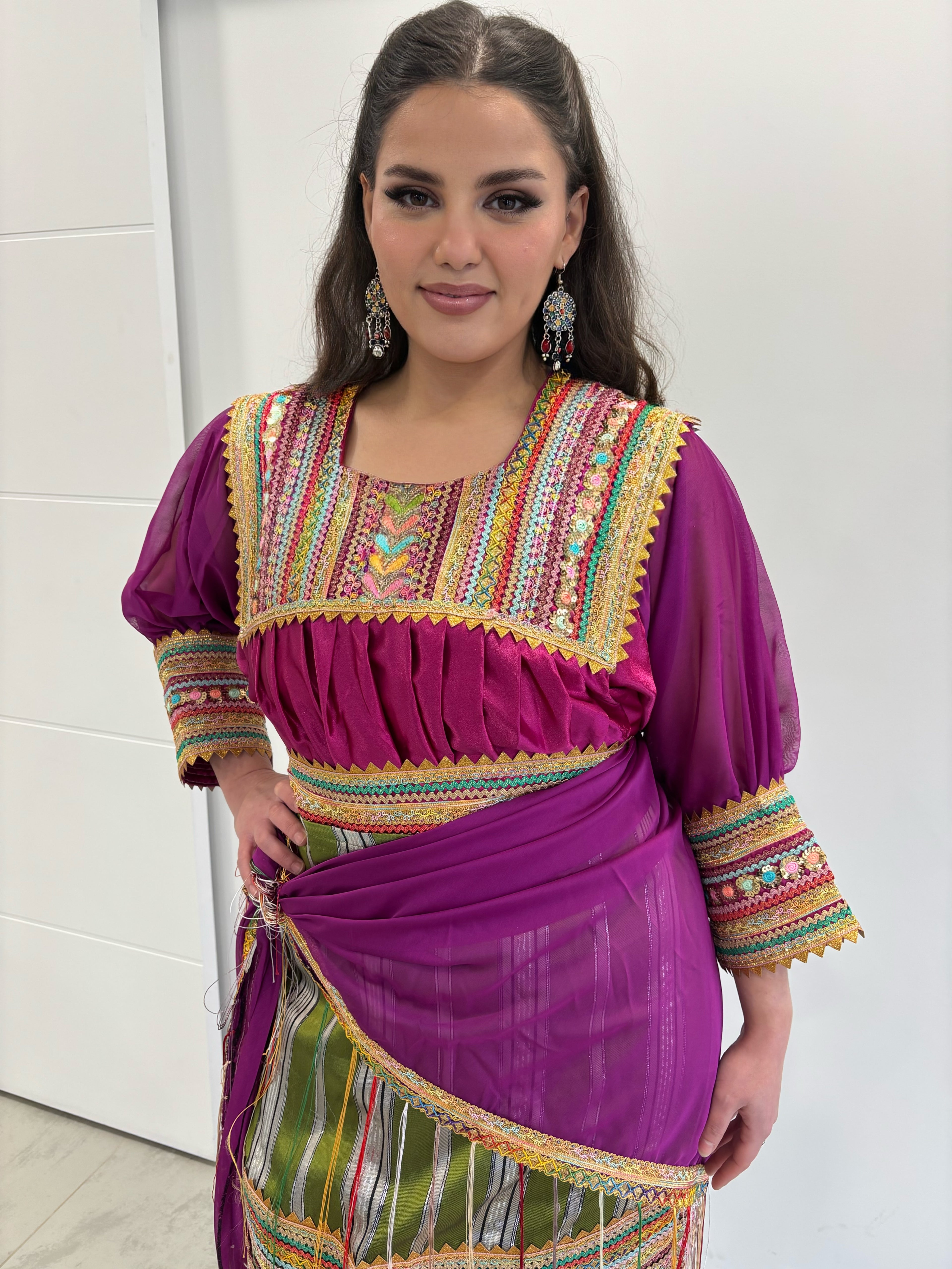 Robe Kabyle rose « Tifawin »