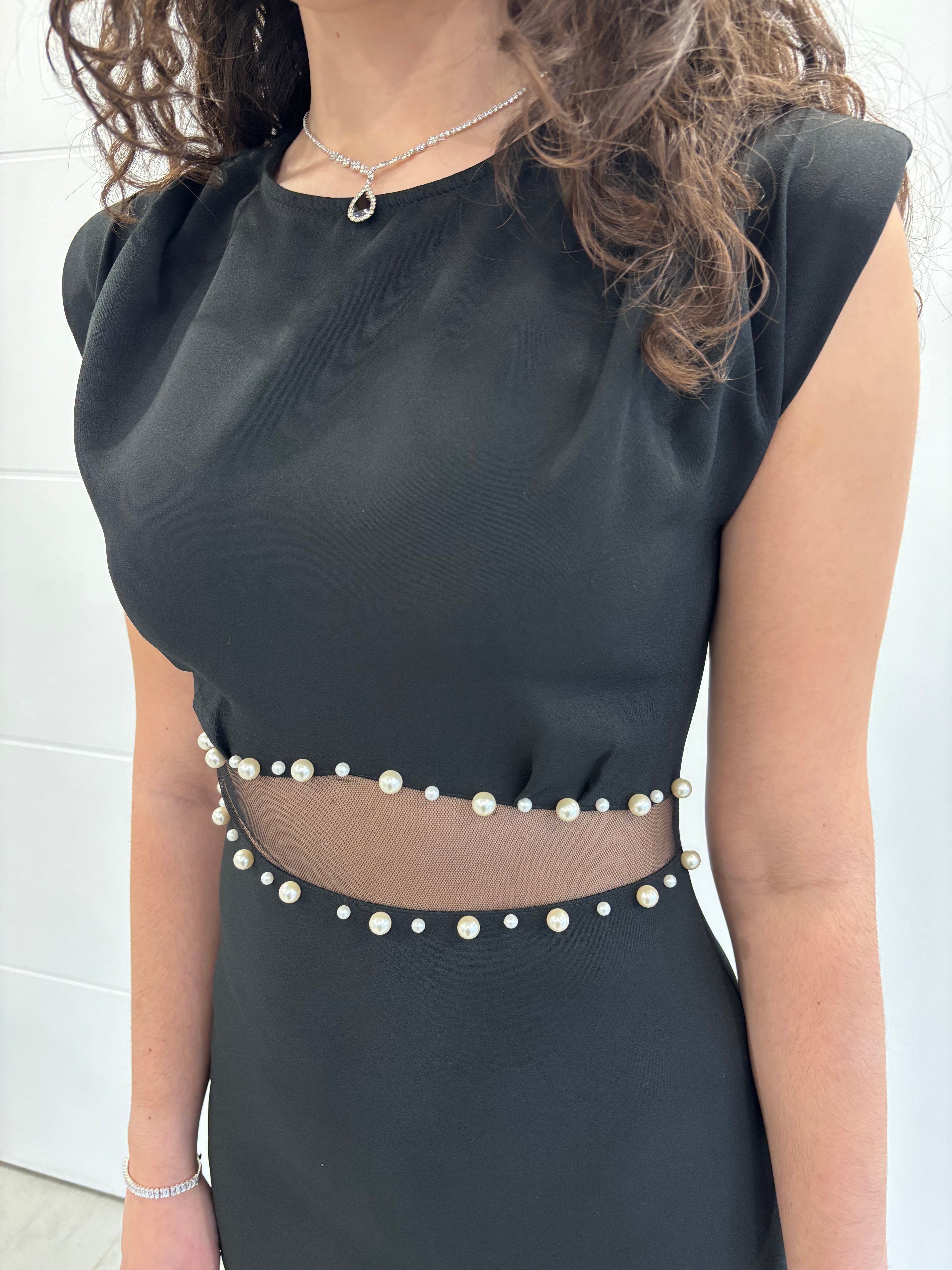 Robe de soirée noir courte “Éléna”