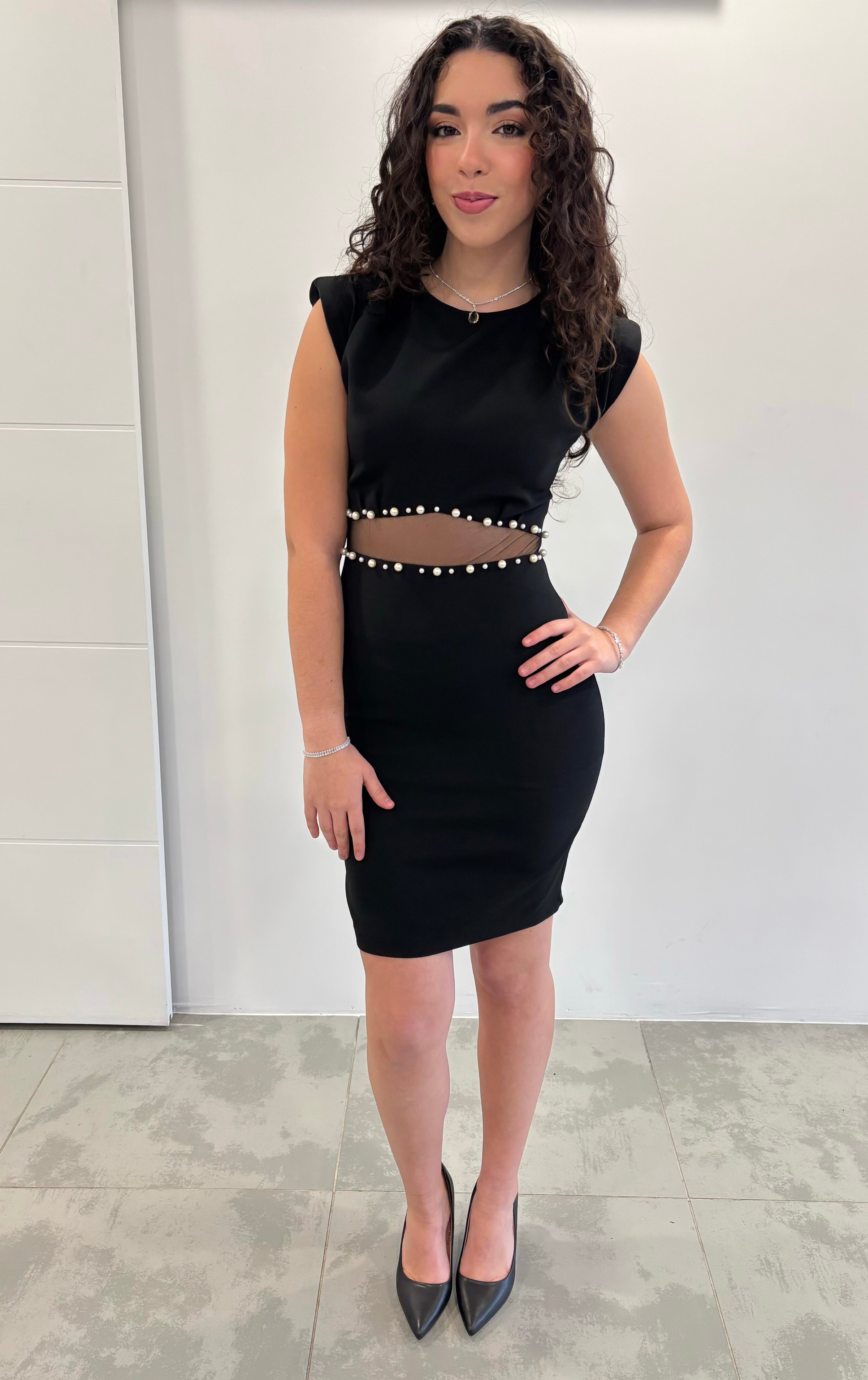 Robe de soirée noir courte “Éléna”