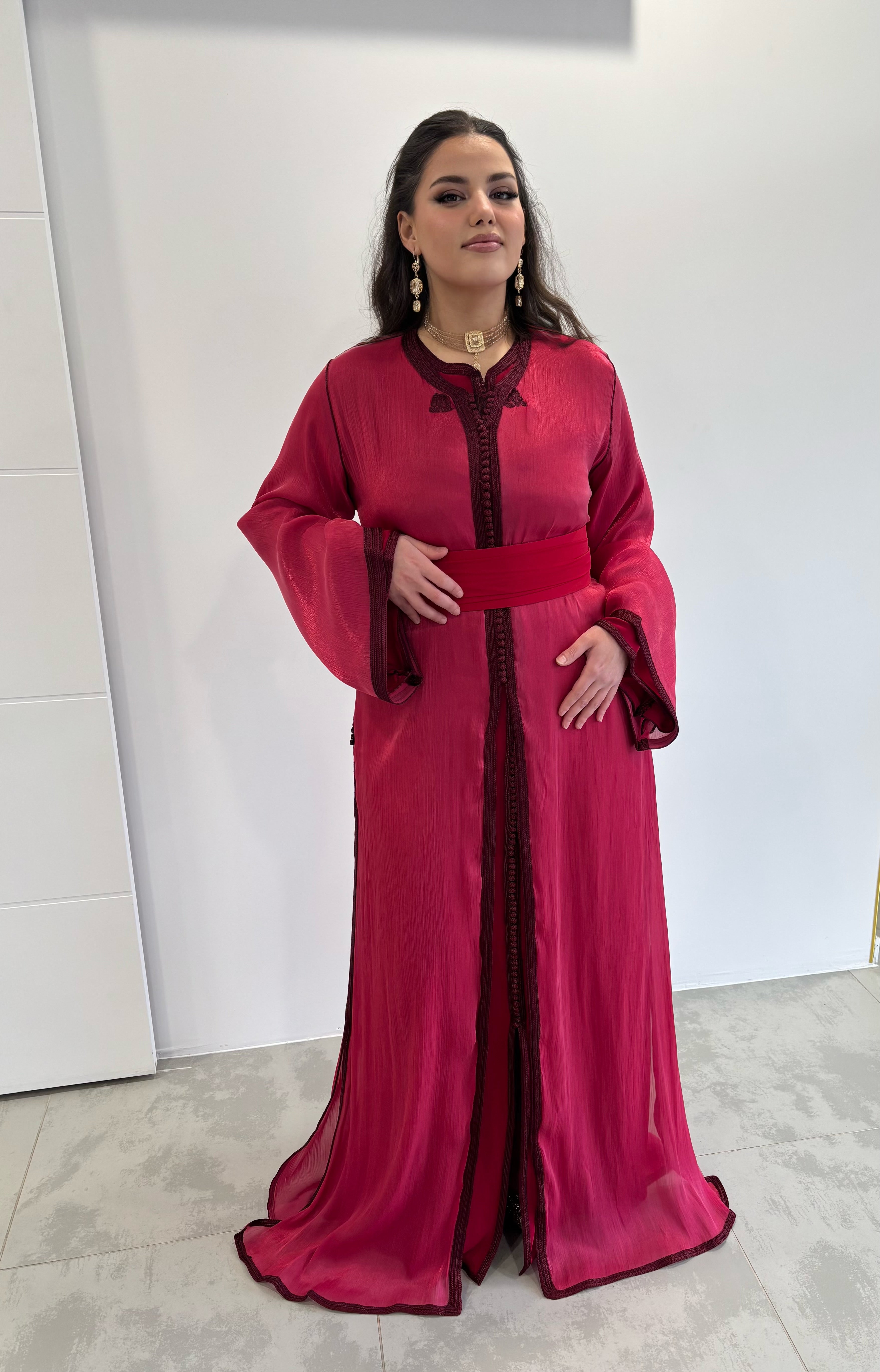 Takchita organza rose fushia “Yasmina”